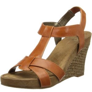A2 by Aerosoles | T-Strap Raffia Woven WedgeSandal